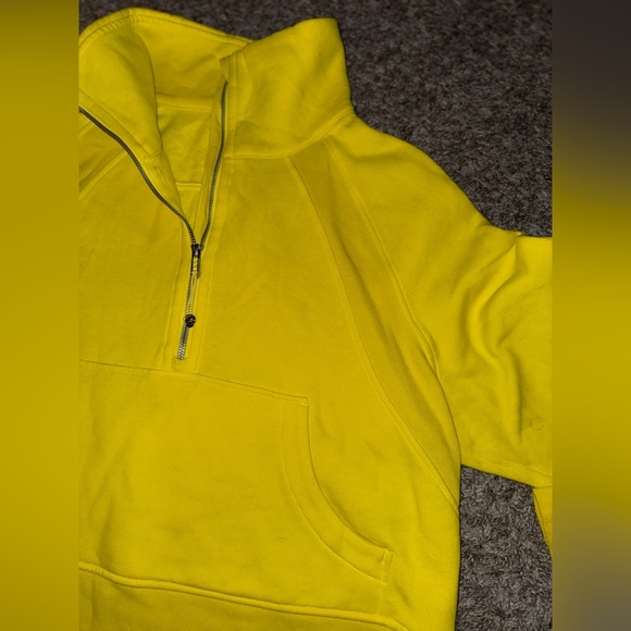 Women’s Lululemon Scuba Funnel Half-Zip Sonic Yellow Size Size M/L - Picture 7 of 16